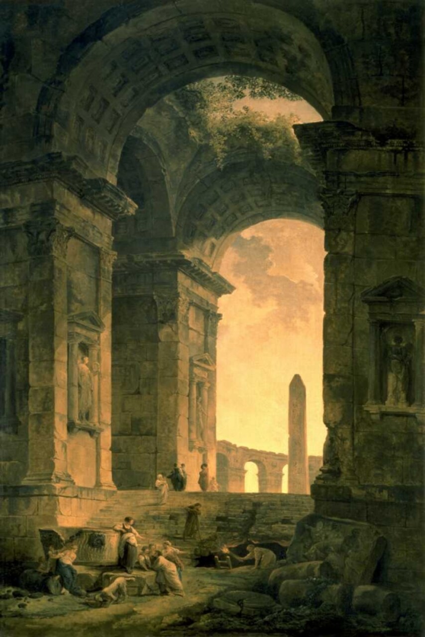 The Landscape with Obelisk Poster Print by Hubert Robert - Item # VARPDX132064